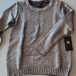 Rock & Republic pullover sweater silver size L. NWT